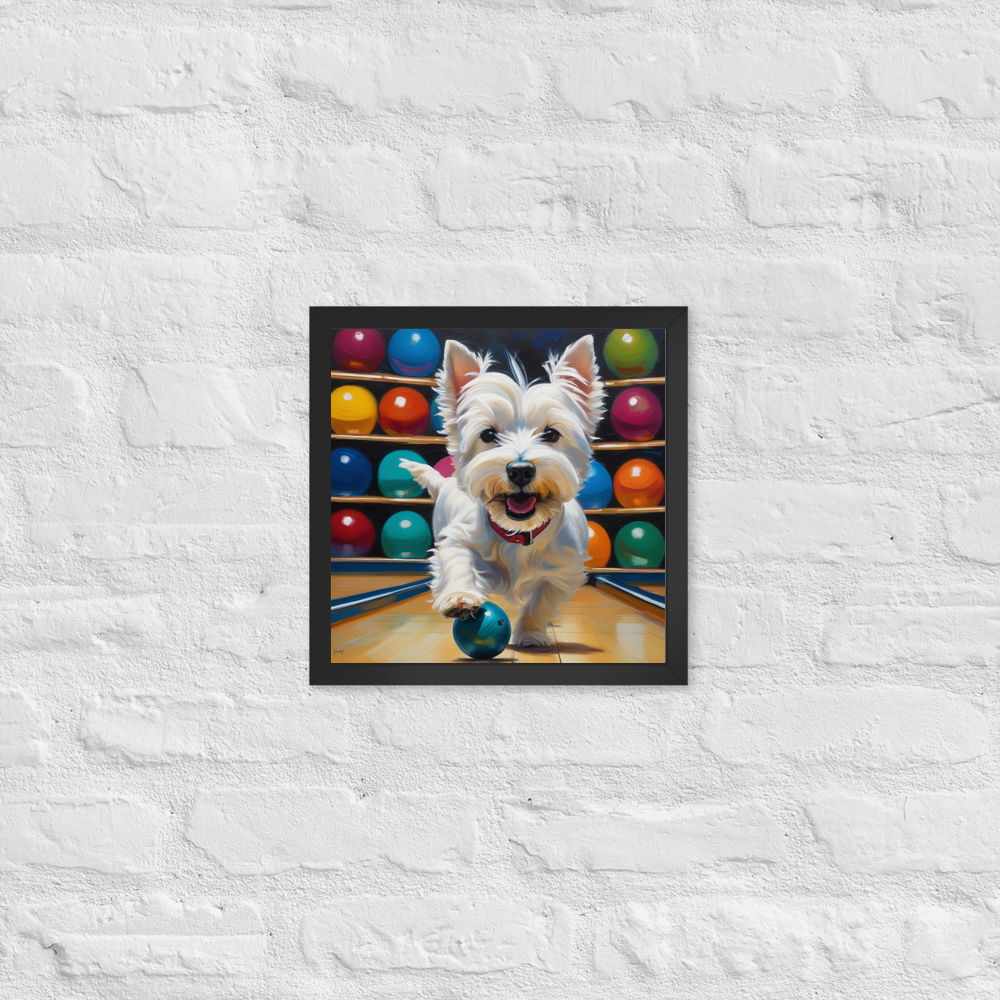 PugMug Custom West Highland White Terrier Framed Print