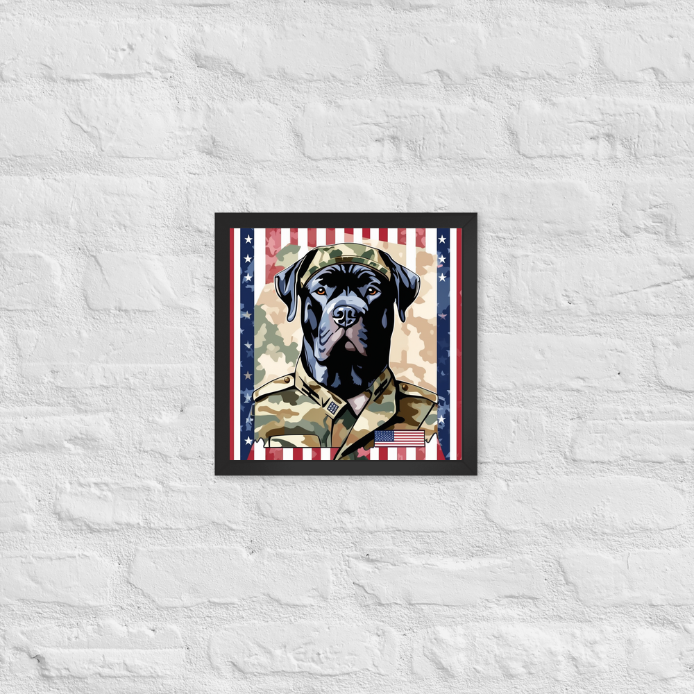 PugMug Custom Cane Corso Framed Print