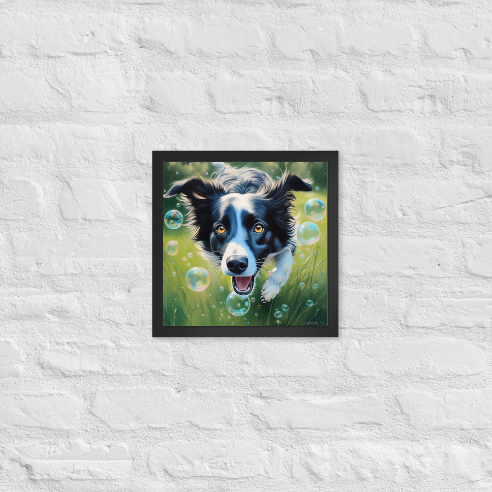 PugMug Custom Border Collie Framed Print