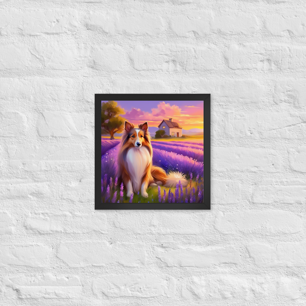 PugMug Custom Shetland Sheepdog Framed Print