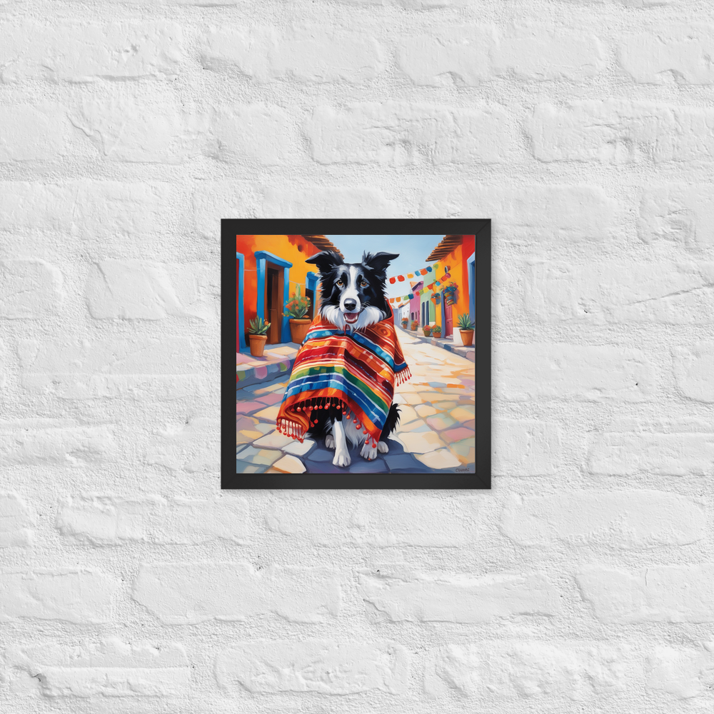 PugMug Custom Border Collie Framed Print