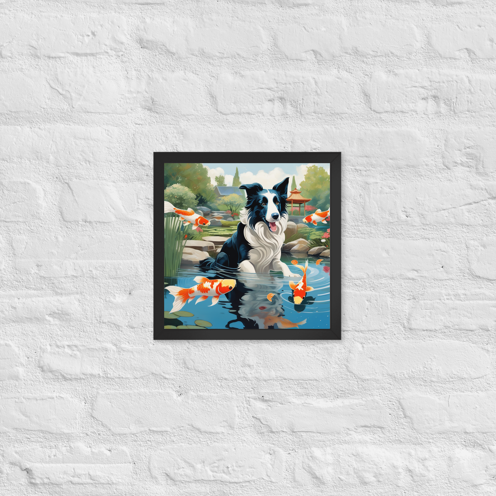 PugMug Custom Border Collie Framed Print