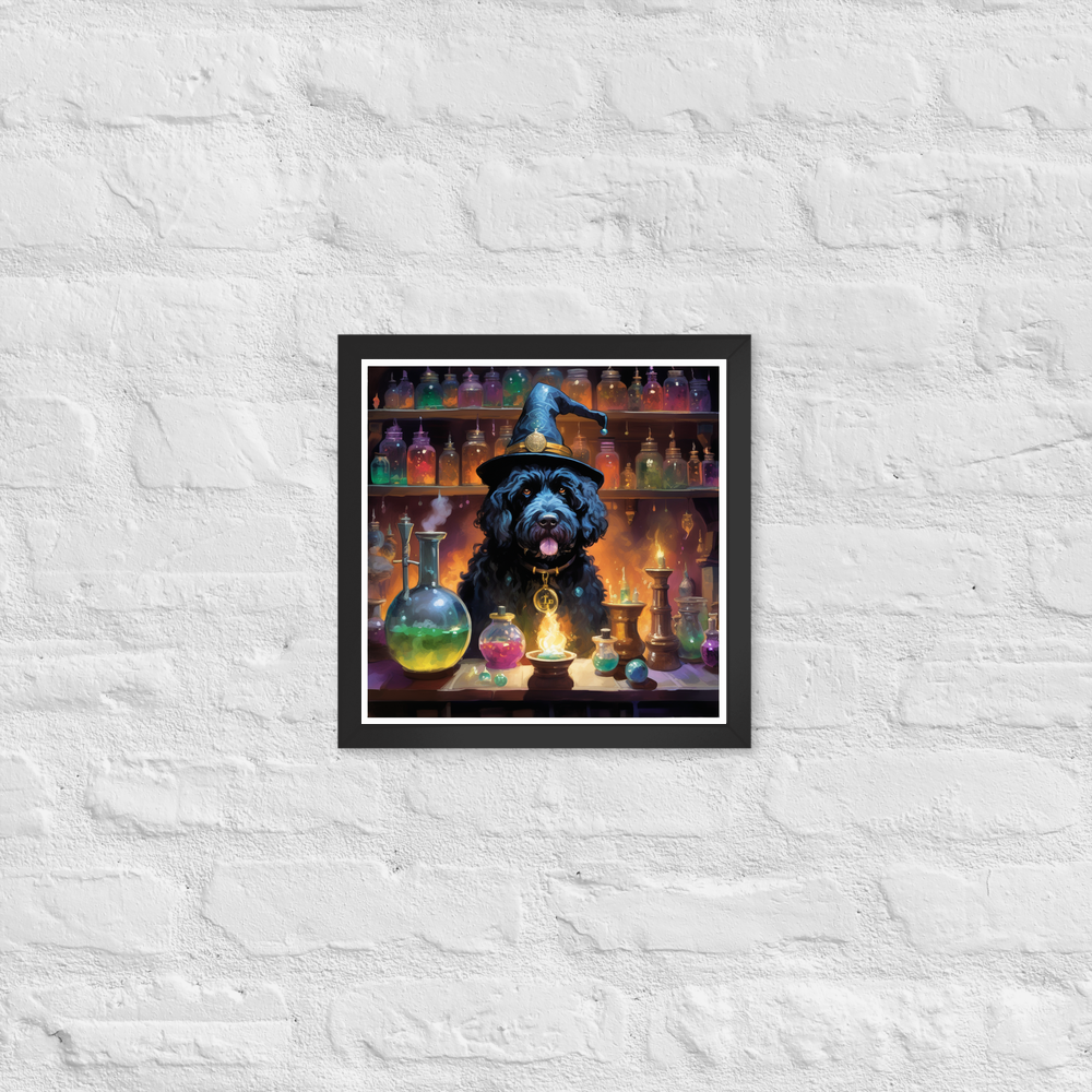 PugMug Custom Portuguese Water Dog Framed Print