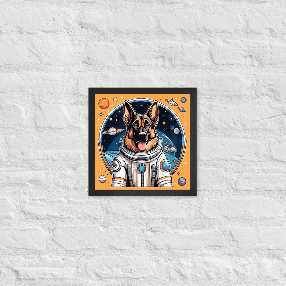 PugMug Custom German Shepherd Dog Framed Print