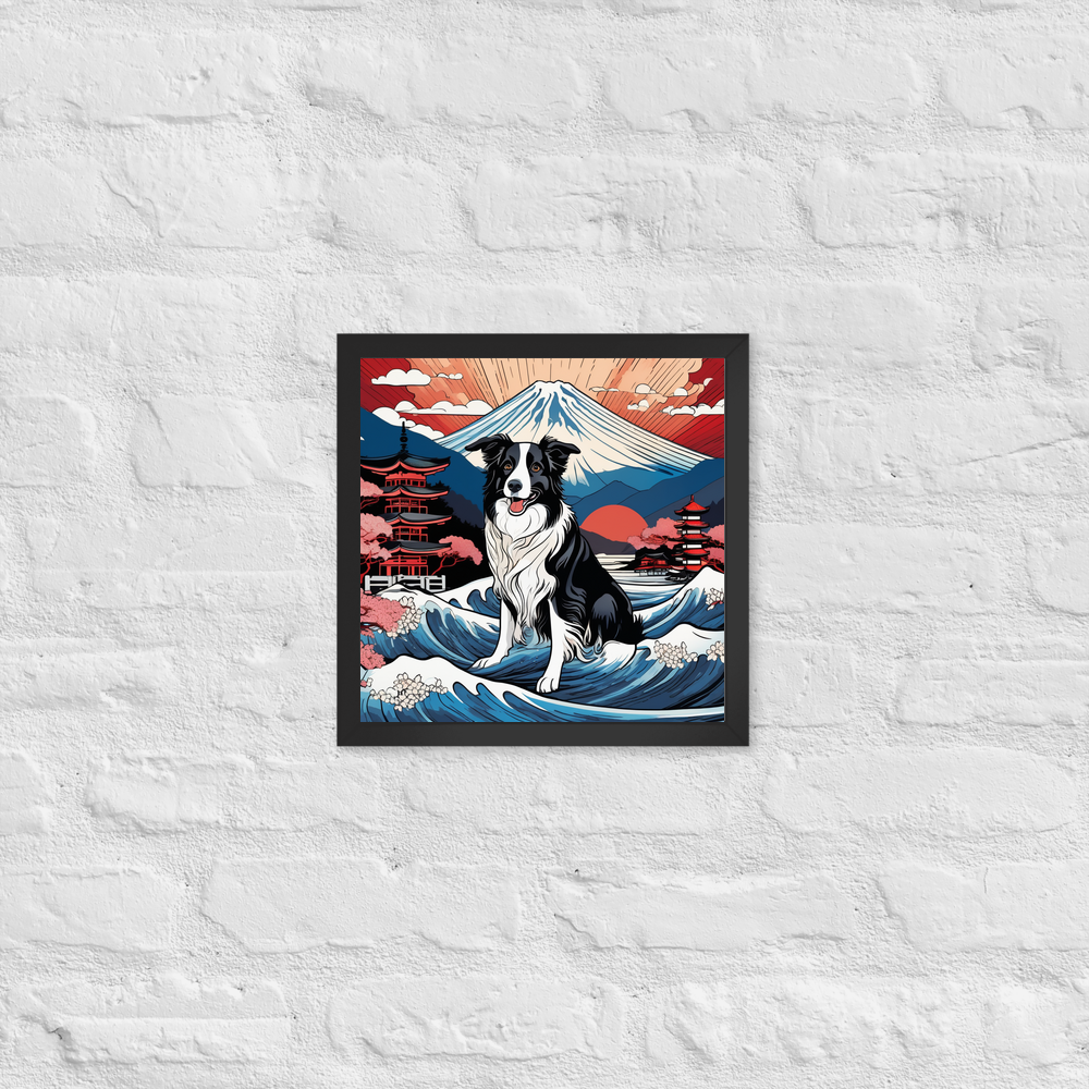 PugMug Custom Border Collie Framed Print