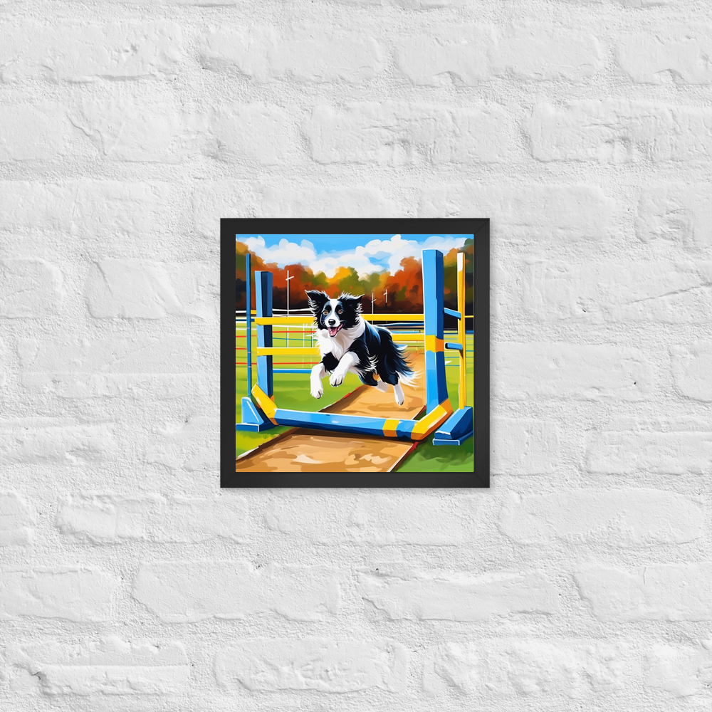 PugMug Custom Border Collie Framed Print