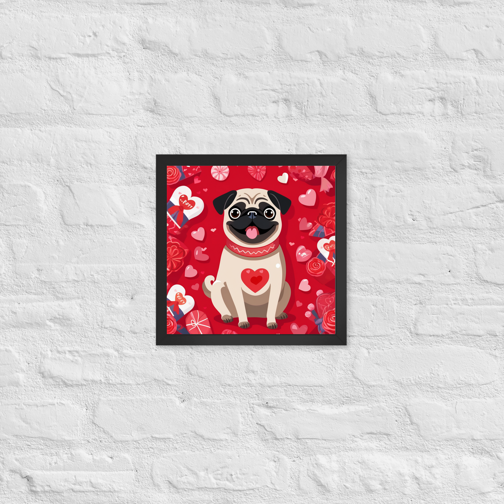 PugMug Custom Pug Framed Print