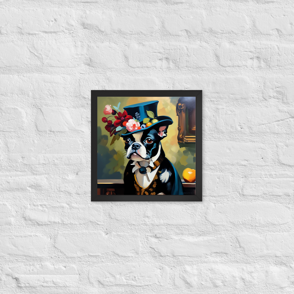 PugMug Custom Boston Terrier Framed Print