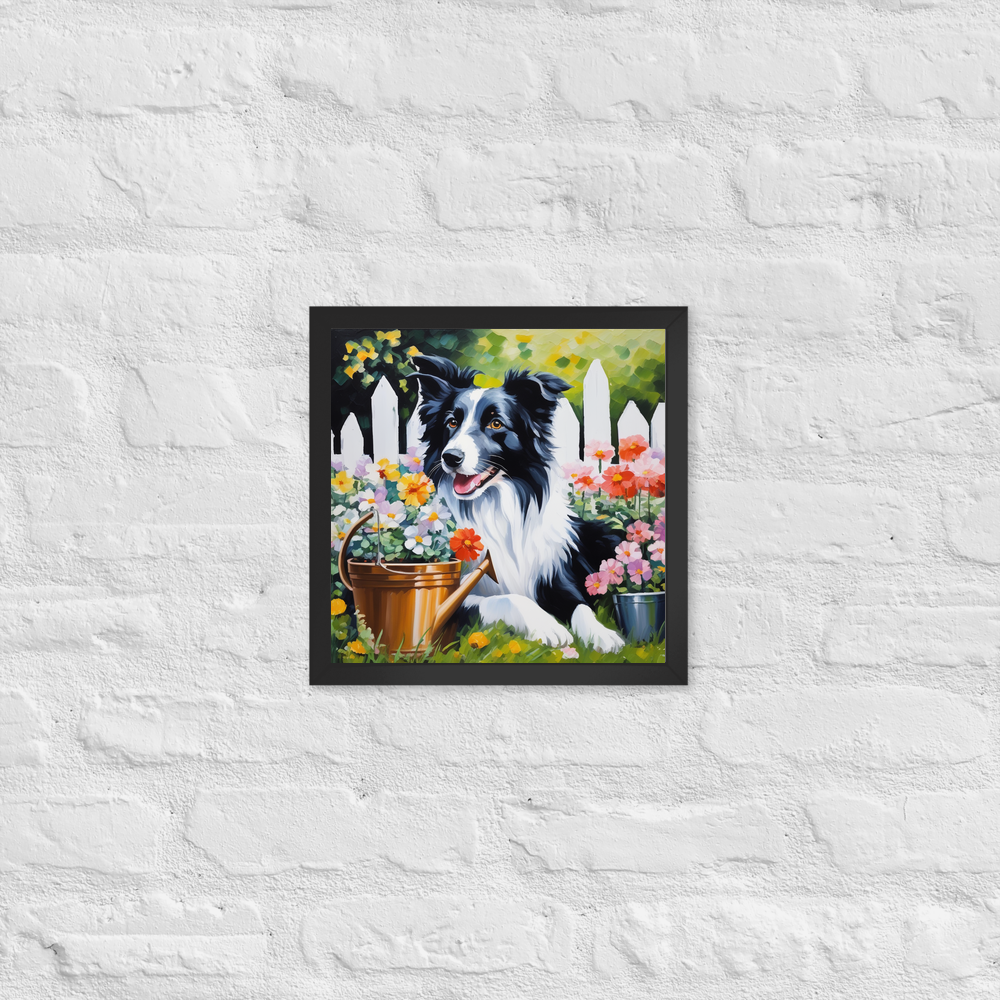 PugMug Custom Border Collie Framed Print