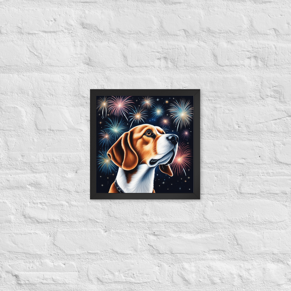 PugMug Custom Beagle Framed Print