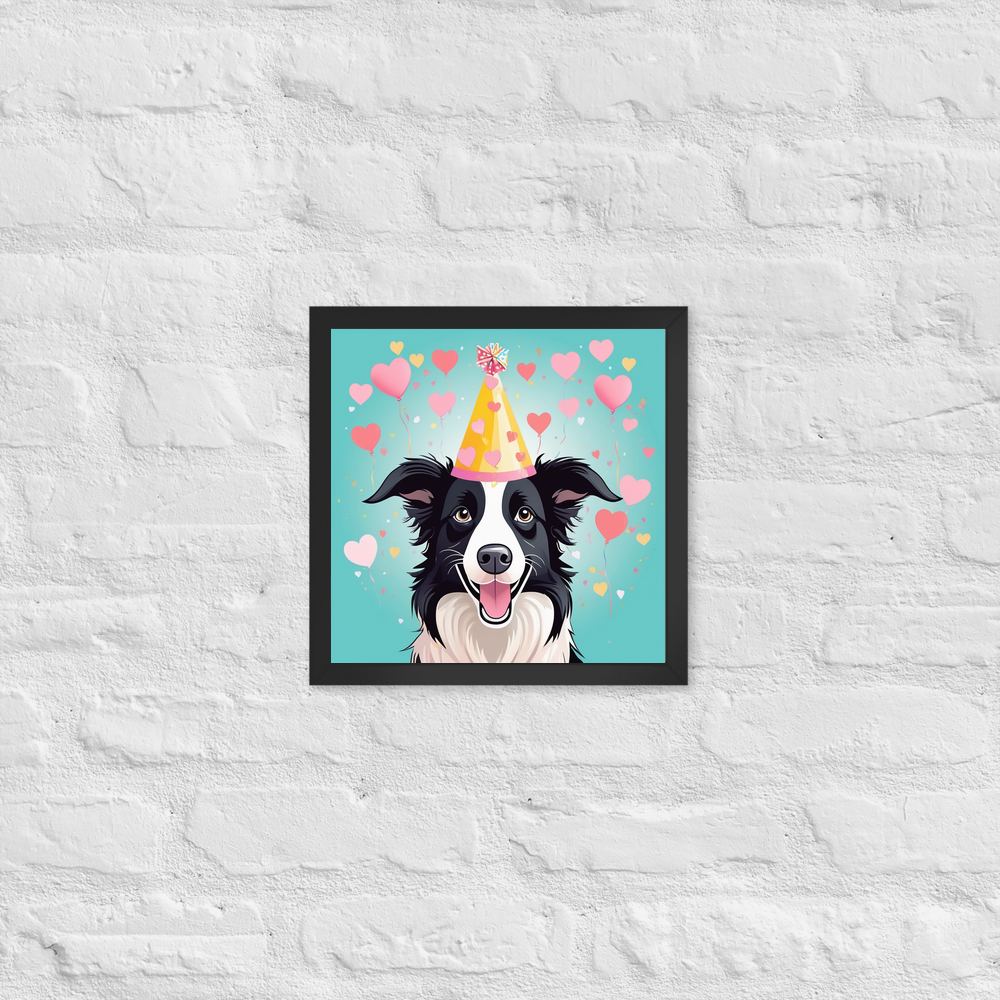 PugMug Custom Border Collie Framed Print