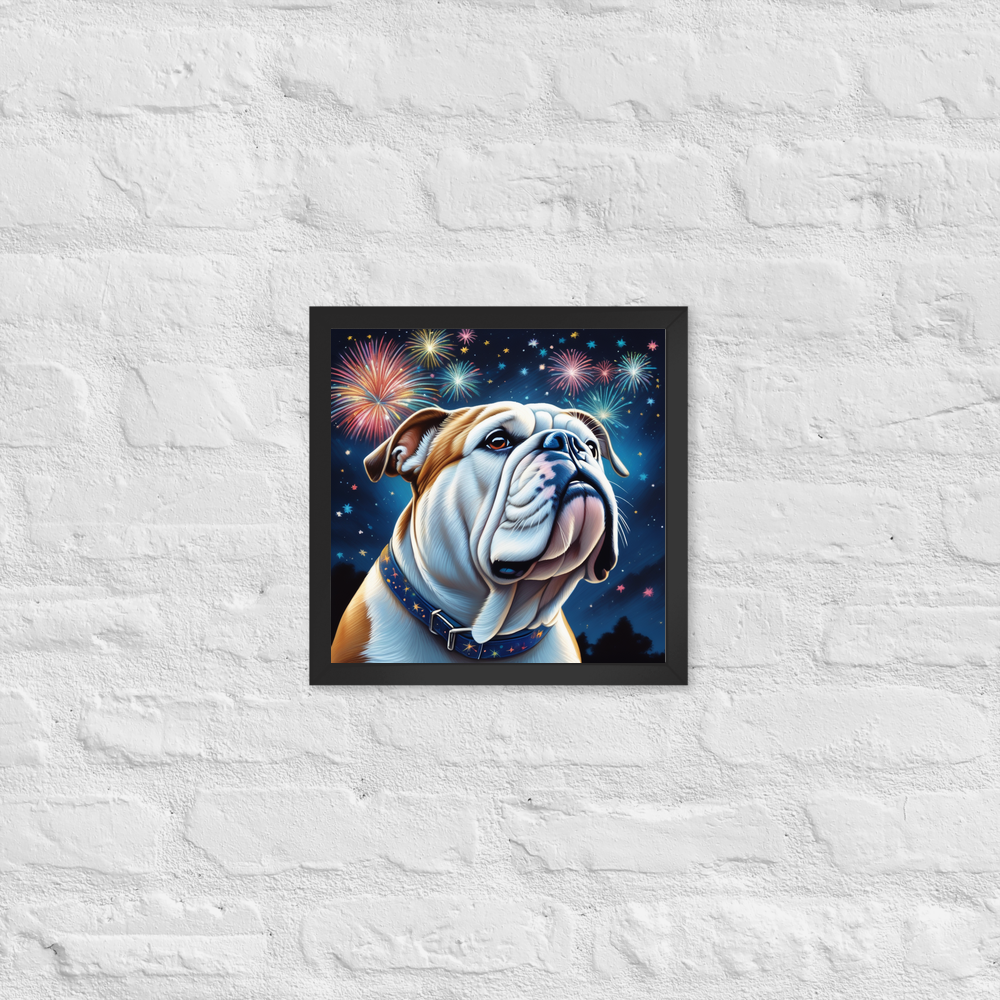 PugMug Custom Bulldog Framed Print