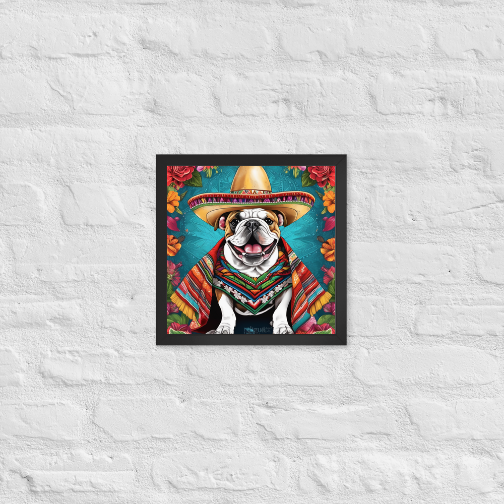 PugMug Custom Bulldog Framed Print