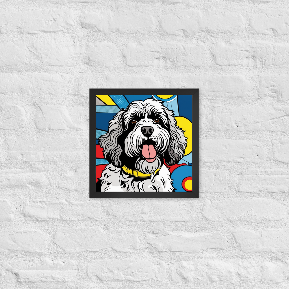 PugMug Custom Portuguese Water Dog Framed Print