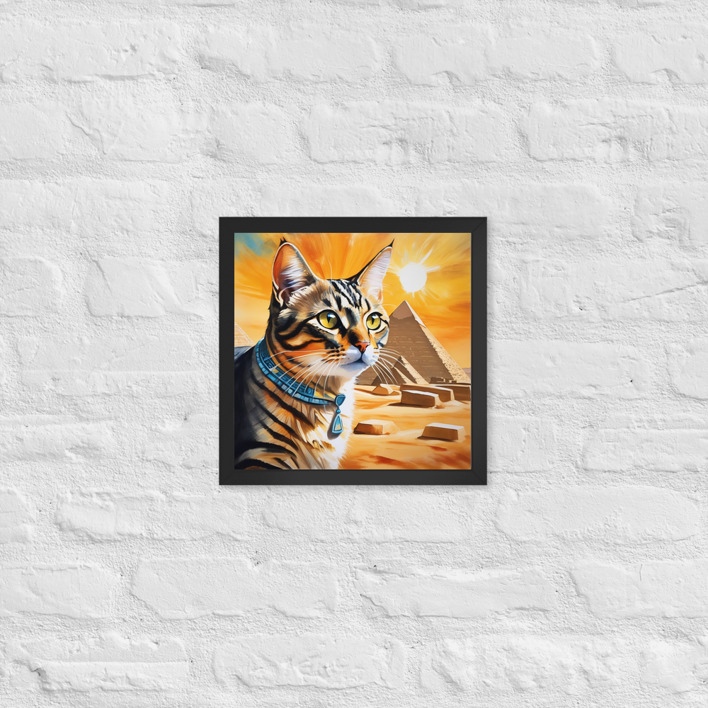 PugMug Custom Tabby Companion Cat Framed Print