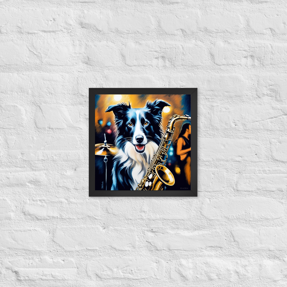 PugMug Custom Border Collie Framed Print