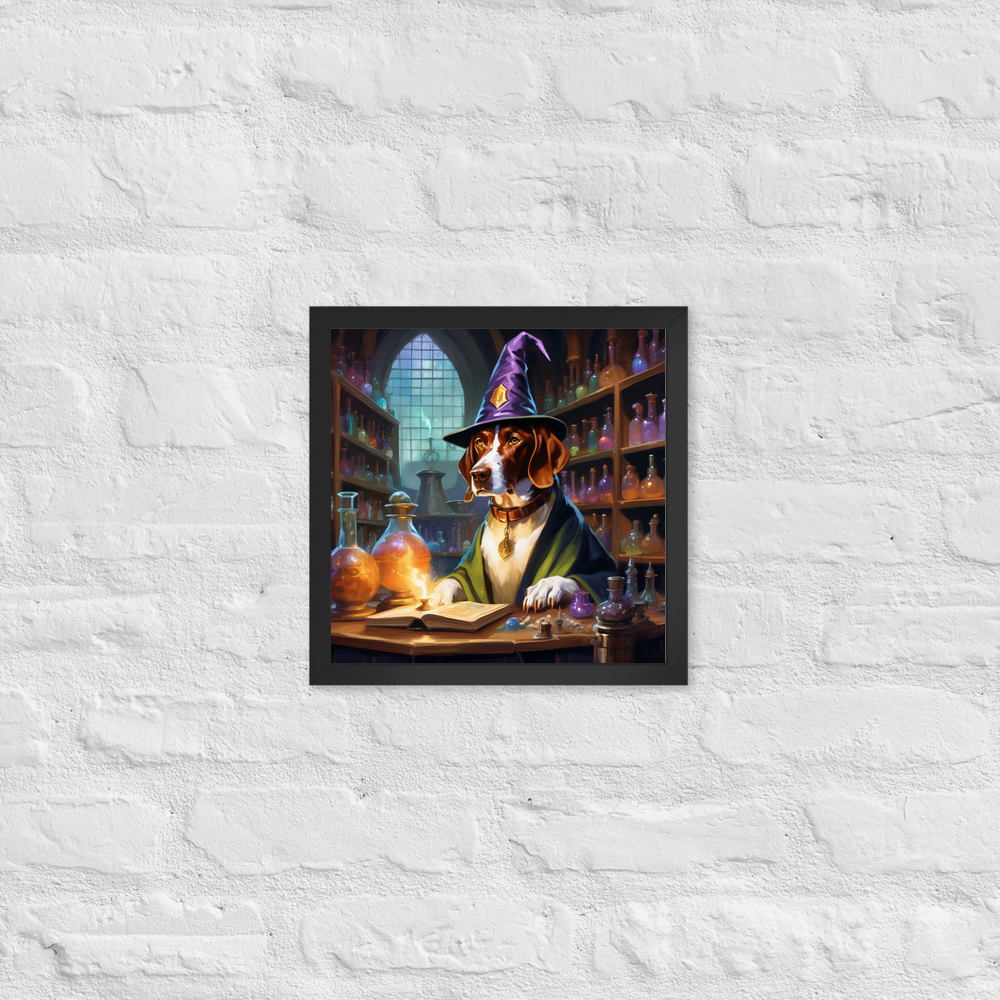 PugMug Custom Pointer Dog Framed Print