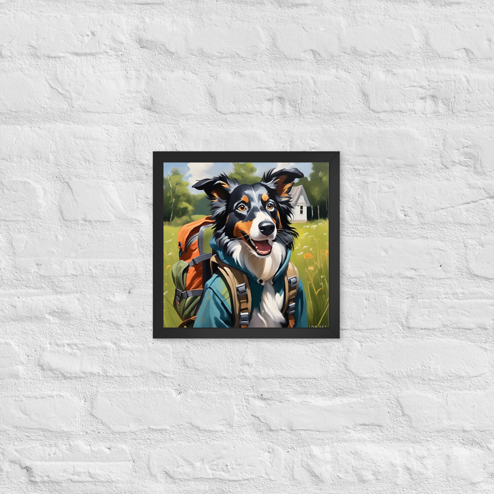 PugMug Custom Border Collie Framed Print