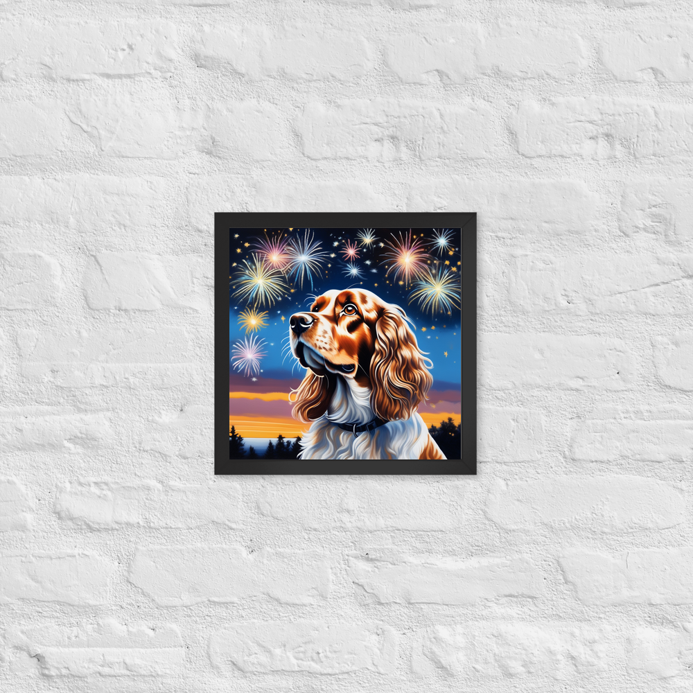 PugMug Custom English Cocker Spaniel Framed Print
