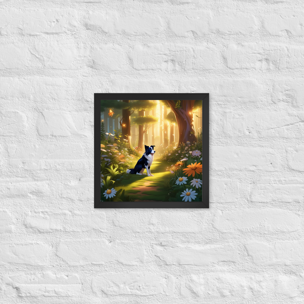 PugMug Custom Border Collie Framed Print