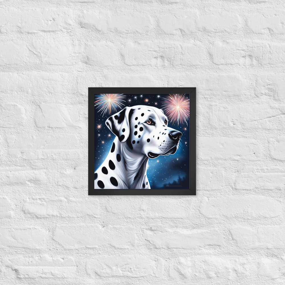 PugMug Custom Dalmatian Framed Print