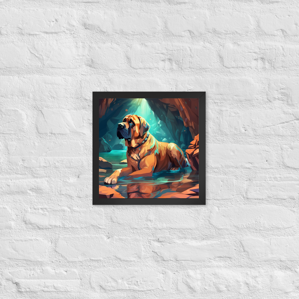 PugMug Custom Mastiff Framed Print