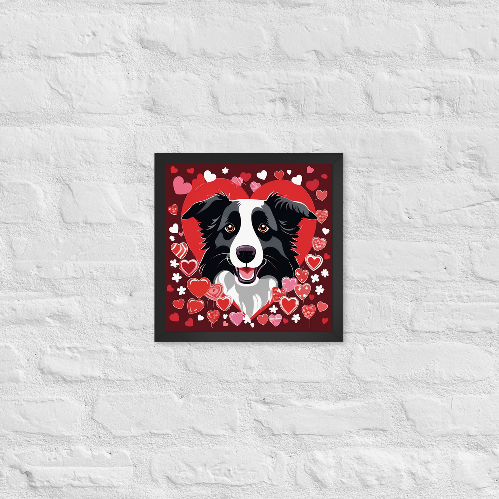 PugMug Custom Border Collie Framed Print