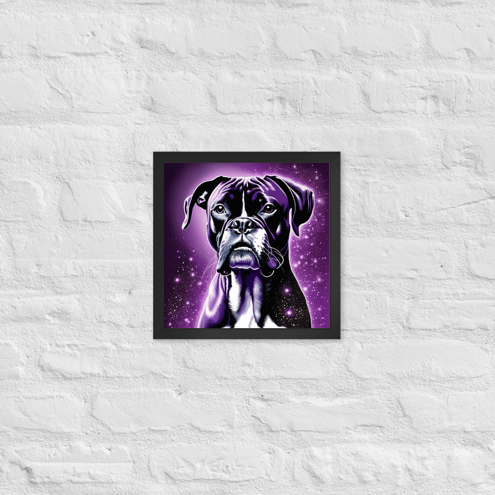 PugMug Custom Boxer Dog Framed Print
