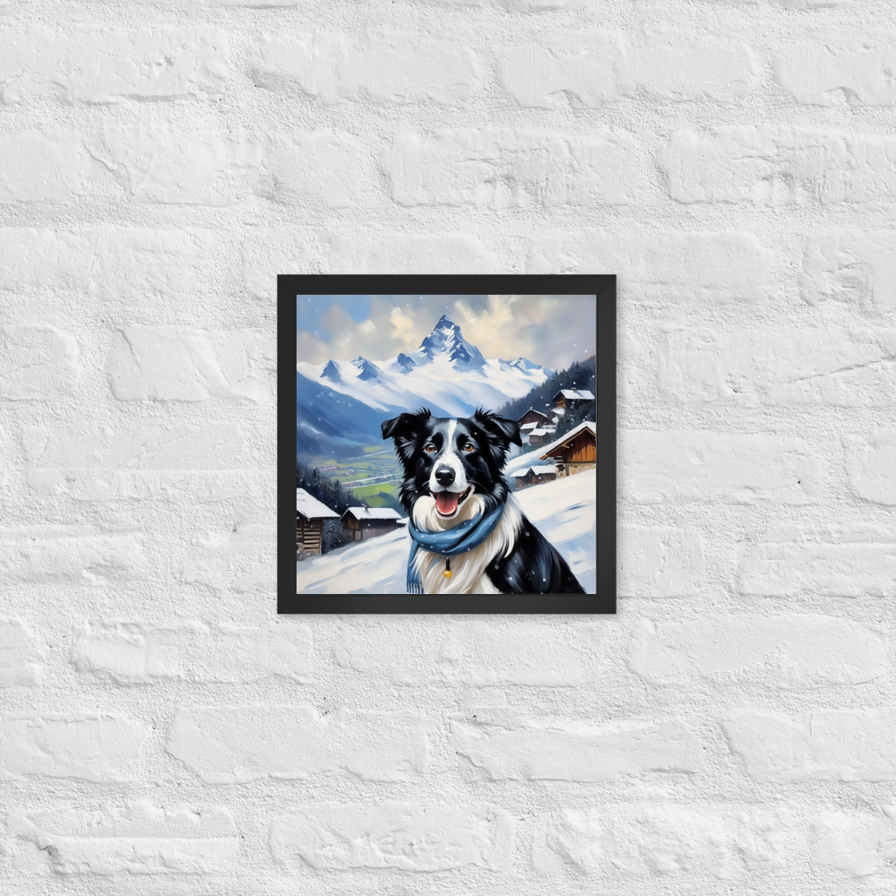 PugMug Custom Border Collie Framed Print