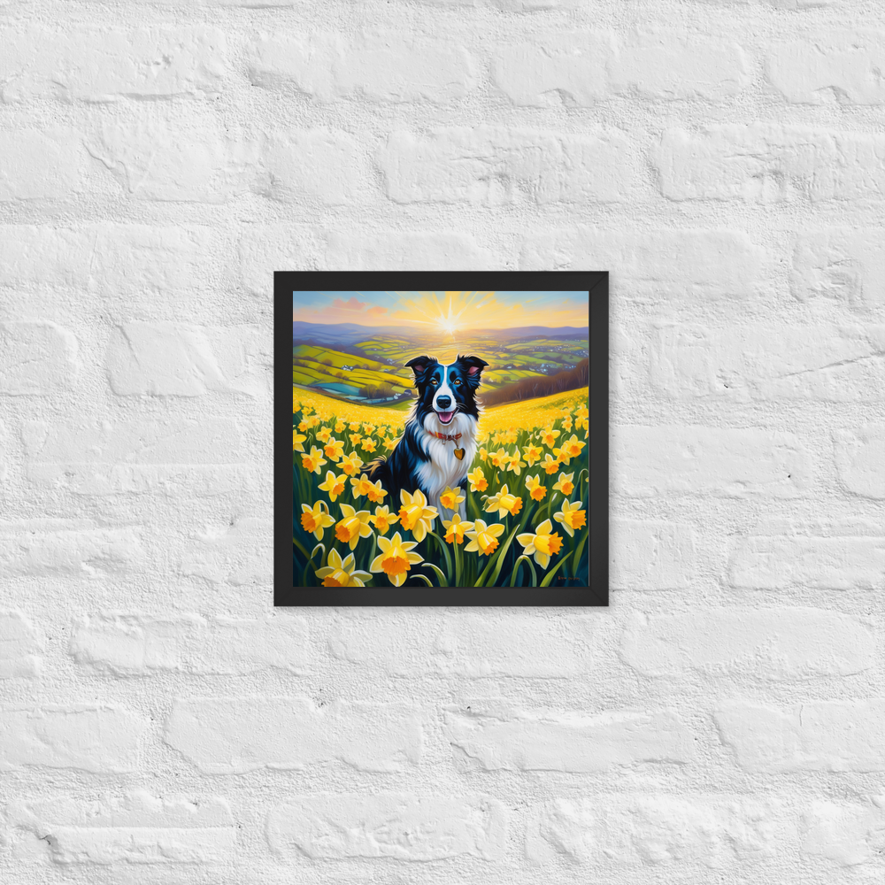 PugMug Custom Border Collie Framed Print