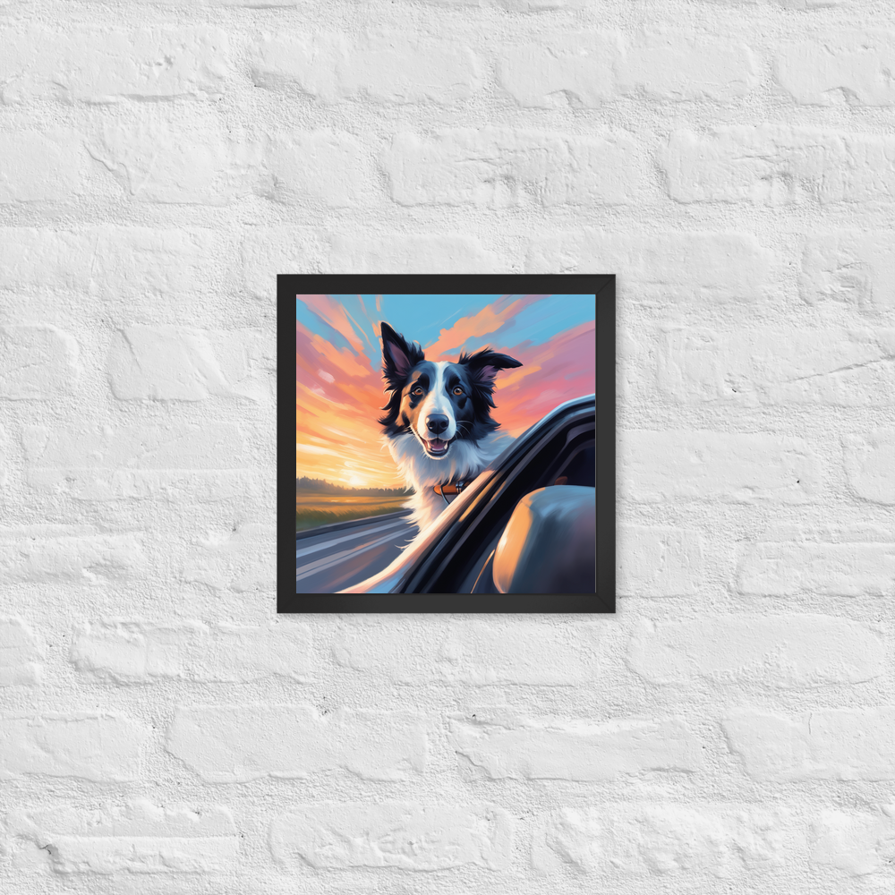 PugMug Custom Border Collie Framed Print