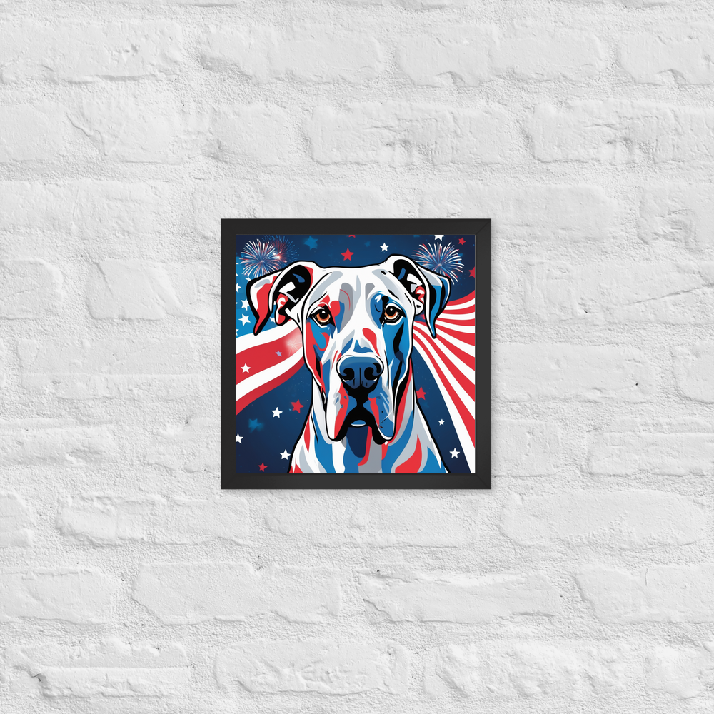 PugMug Custom Great Dane Framed Print