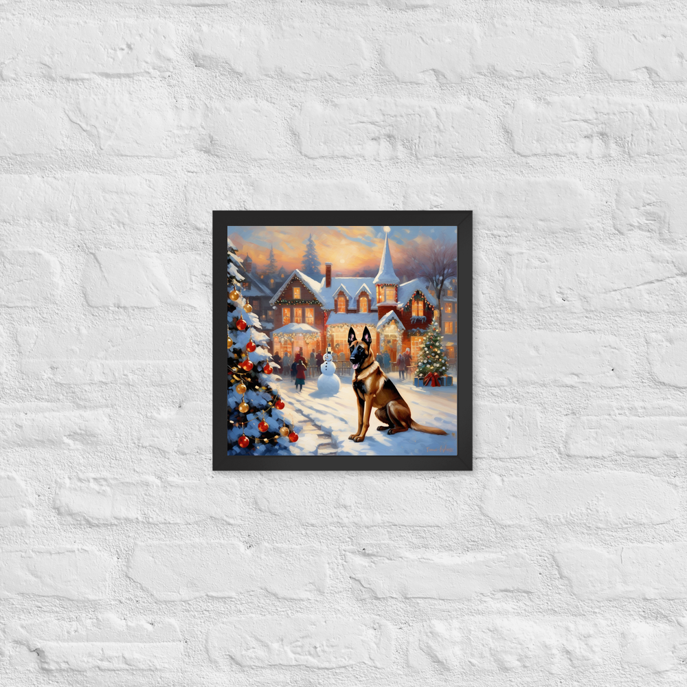 PugMug Custom Belgian Malinois Framed Print