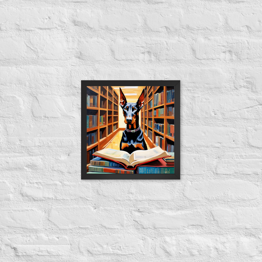 PugMug Custom Doberman Pinscher Framed Print