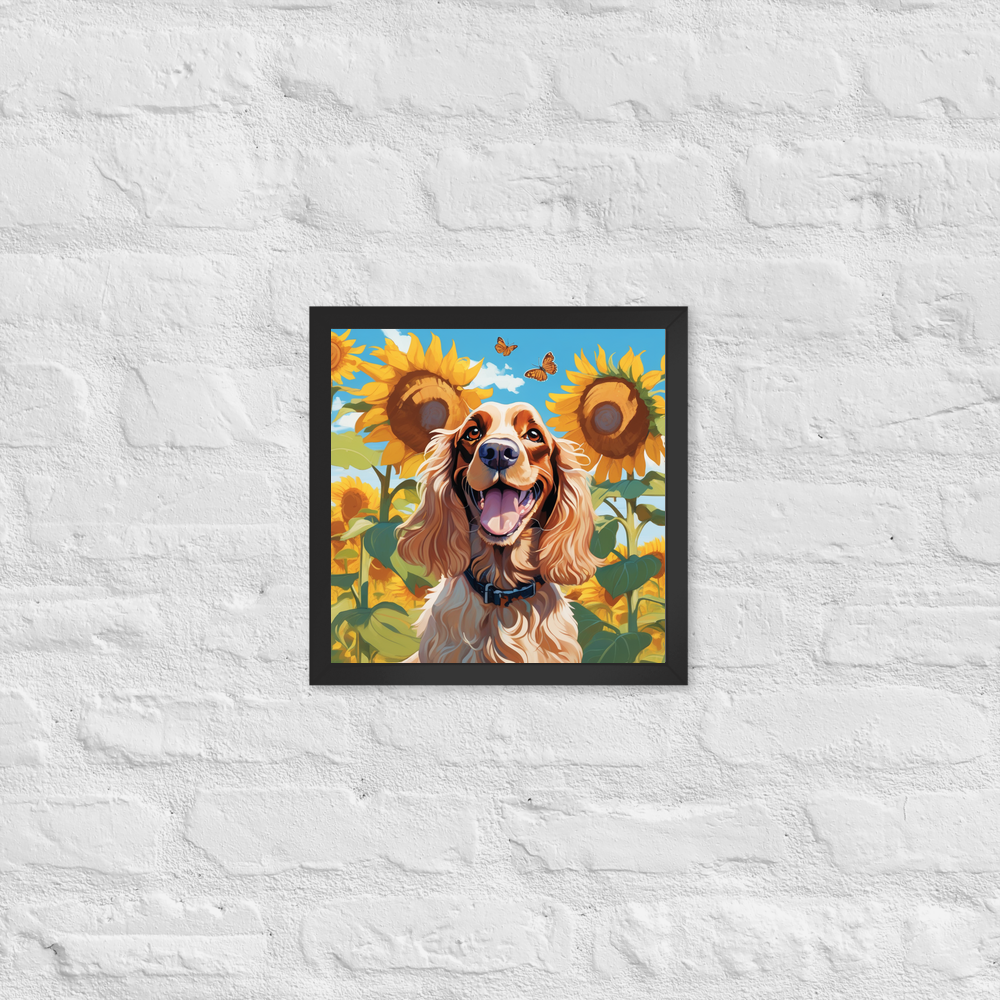 PugMug Custom English Cocker Spaniel Framed Print