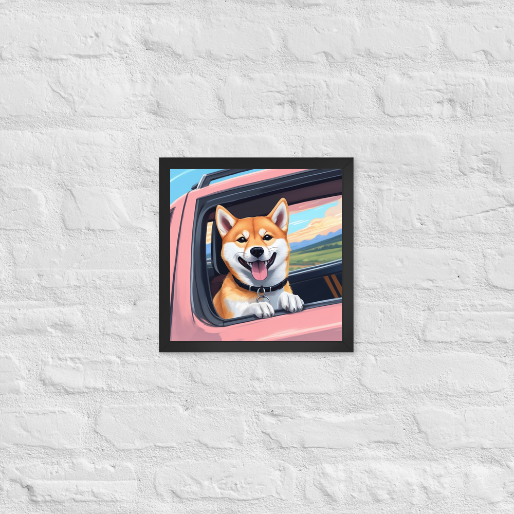 PugMug Custom Shiba Inu Framed Print