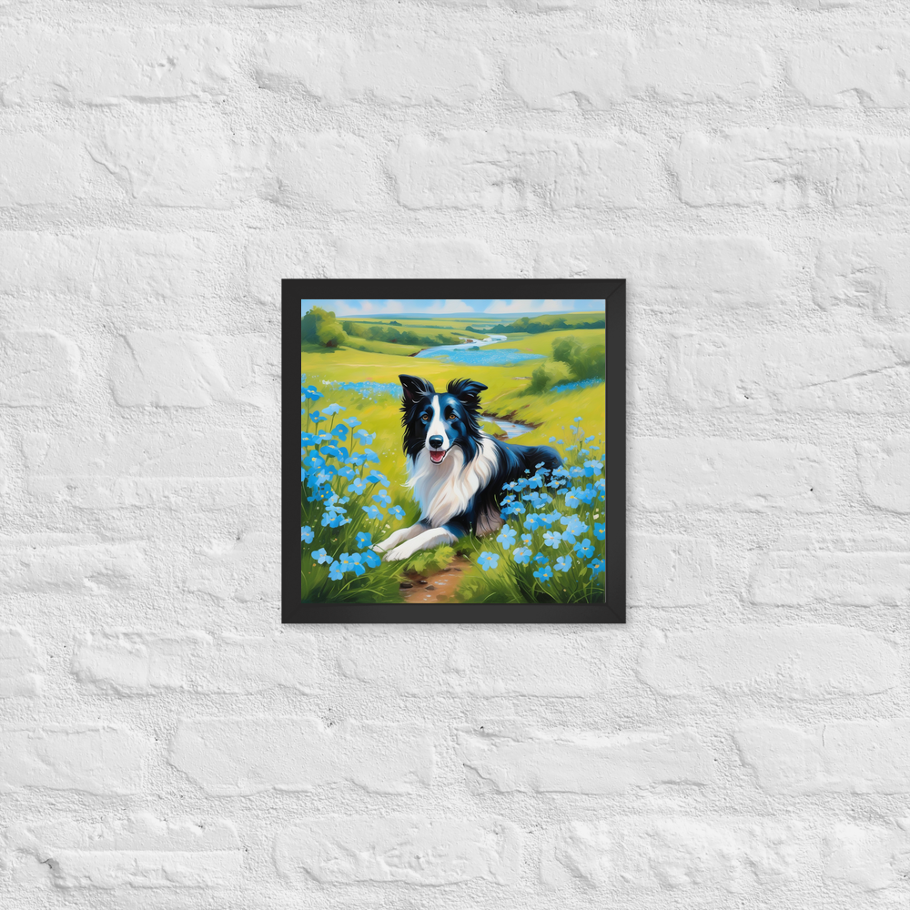 PugMug Custom Border Collie Framed Print