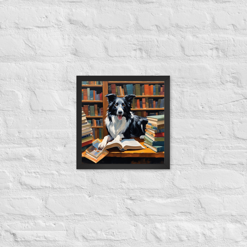 PugMug Custom Border Collie Framed Print