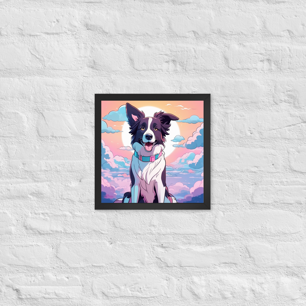 PugMug Custom Border Collie Framed Print