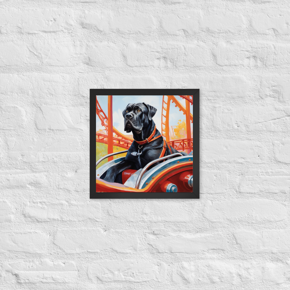 PugMug Custom Cane Corso Framed Print