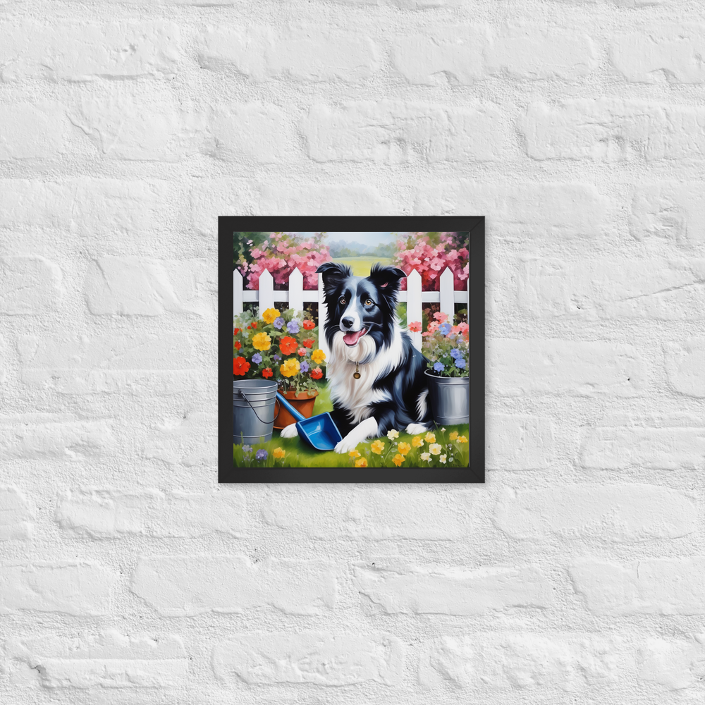 PugMug Custom Border Collie Framed Print