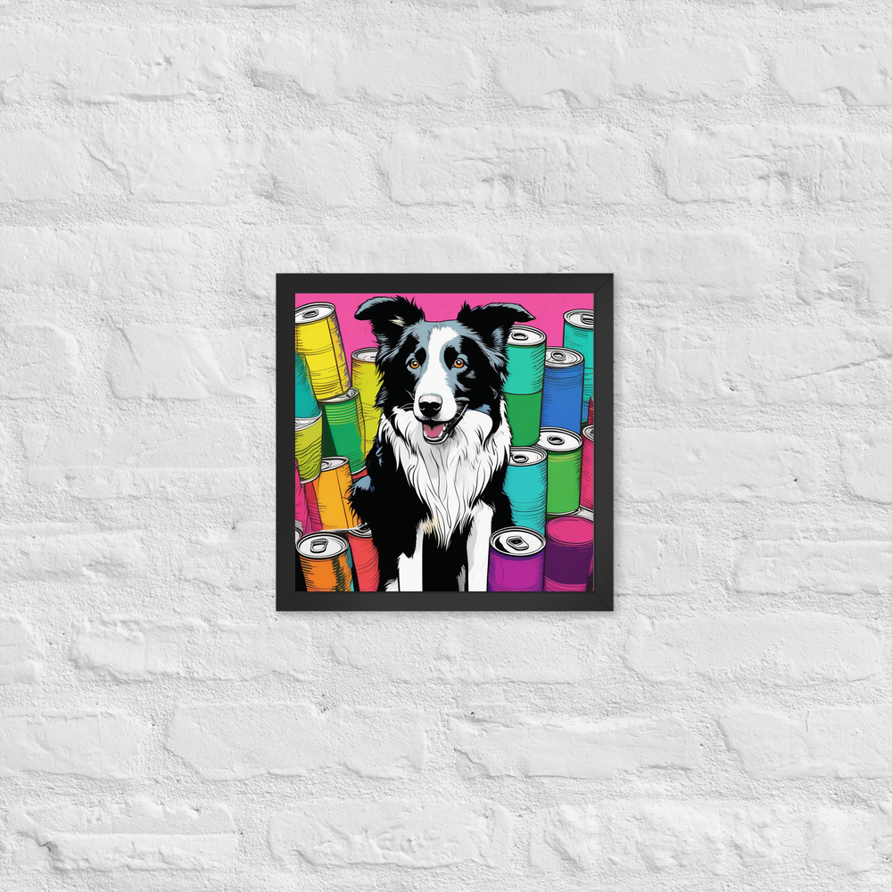 PugMug Custom Border Collie Framed Print