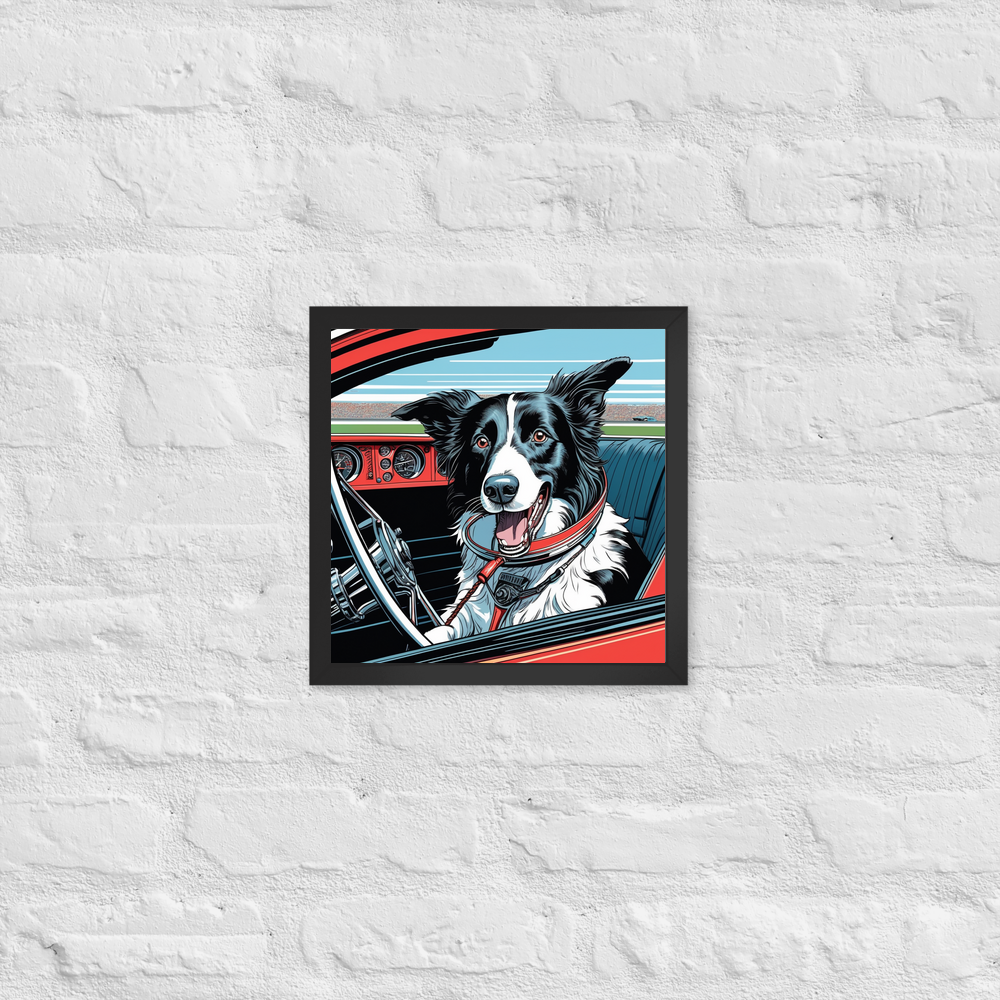 PugMug Custom Border Collie Framed Print
