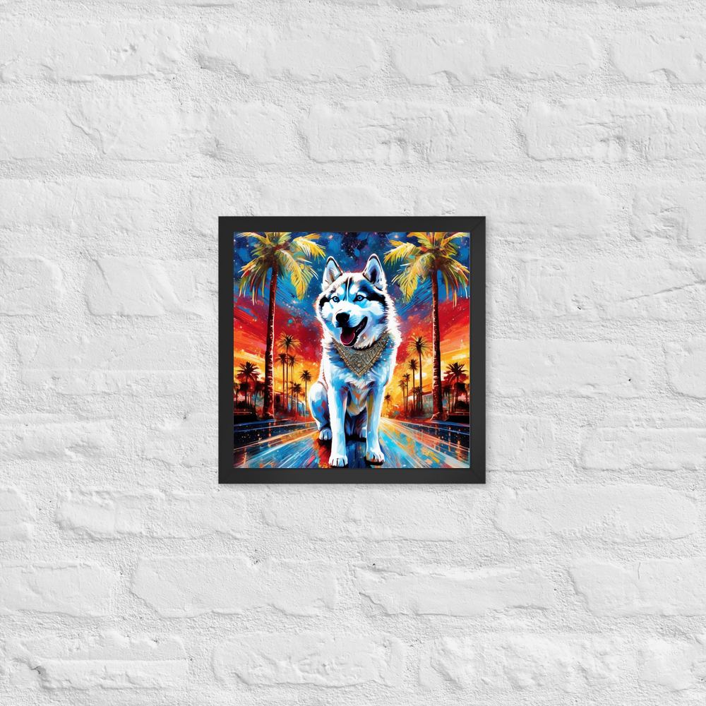 PugMug Custom Siberian Husky Framed Print