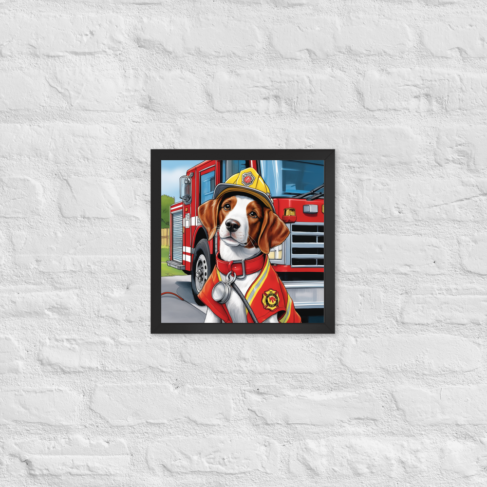 PugMug Custom Brittany Dog Framed Print