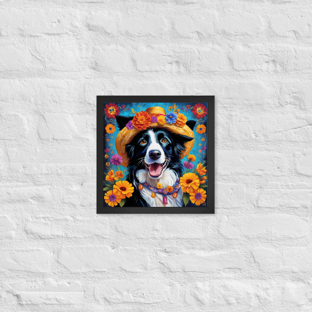 PugMug Custom Border Collie Framed Print