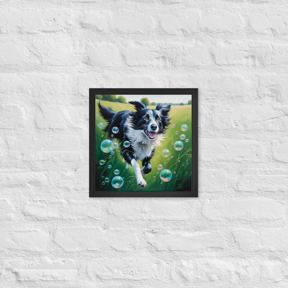 PugMug Custom Border Collie Framed Print