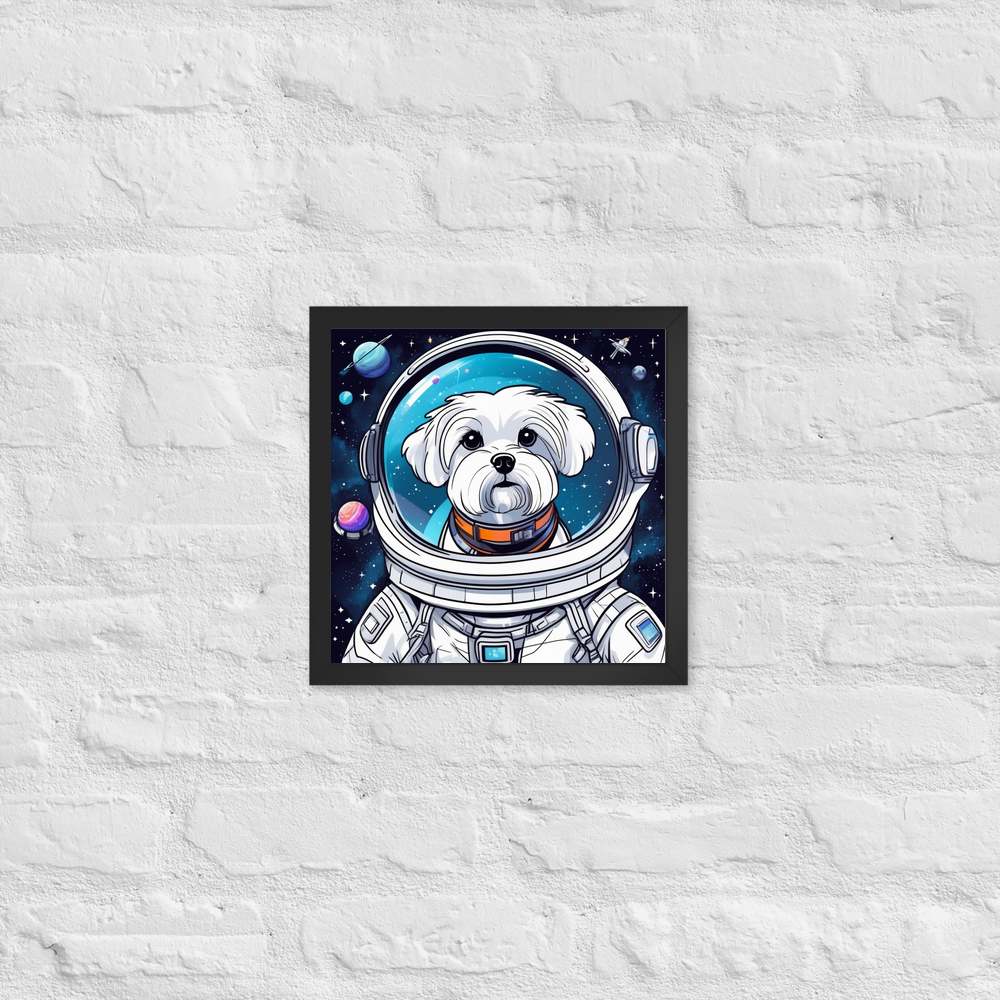 PugMug Custom Maltese Dog Framed Print