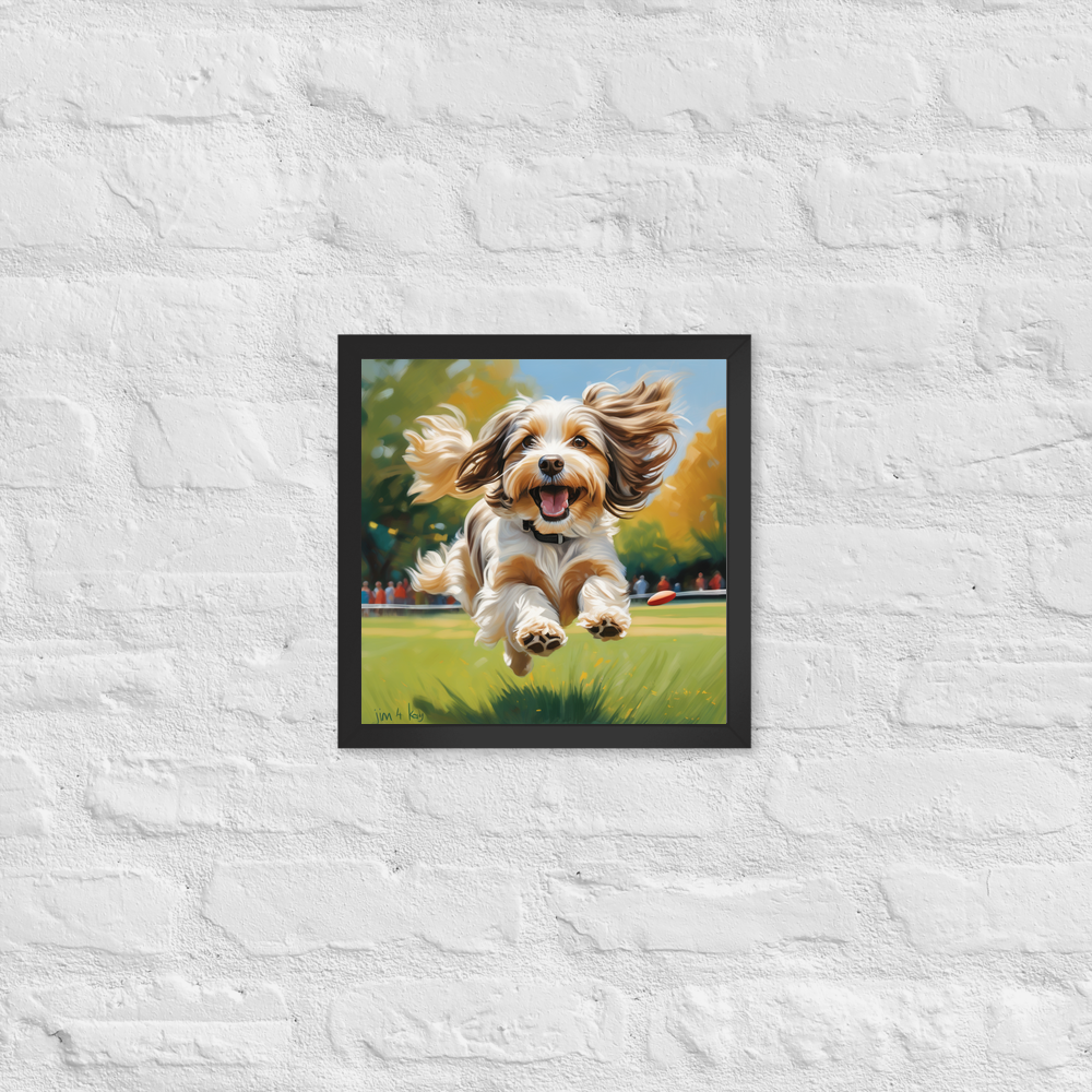 PugMug Custom Tan Havanese Dog Framed Print