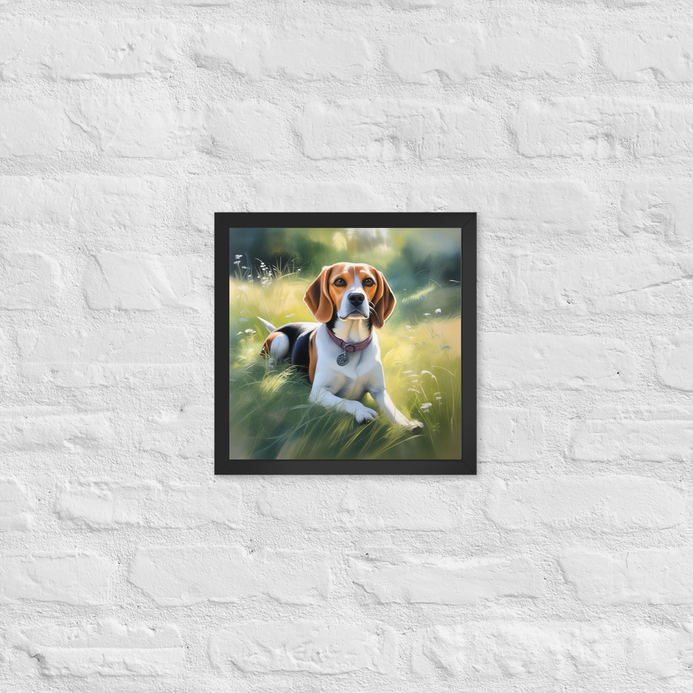 PugMug Custom Beagle Framed Print